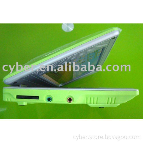 cheap 7" notebook wholesale with CPU VIA VT8505 400MHZ wifi windows CE 6 0 system 2GB storage free shipping